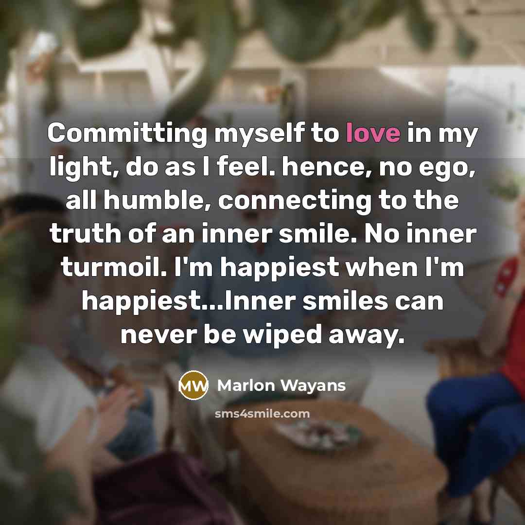 “Committing myself to love in my light, do as I…” quote by Marlon Wayans
