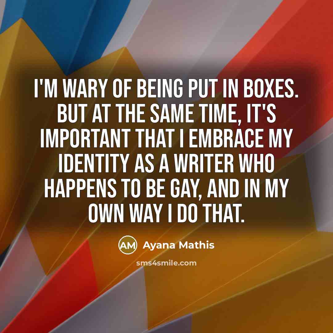 “I'm wary of being put in boxes. But at the…” quote by Ayana Mathis