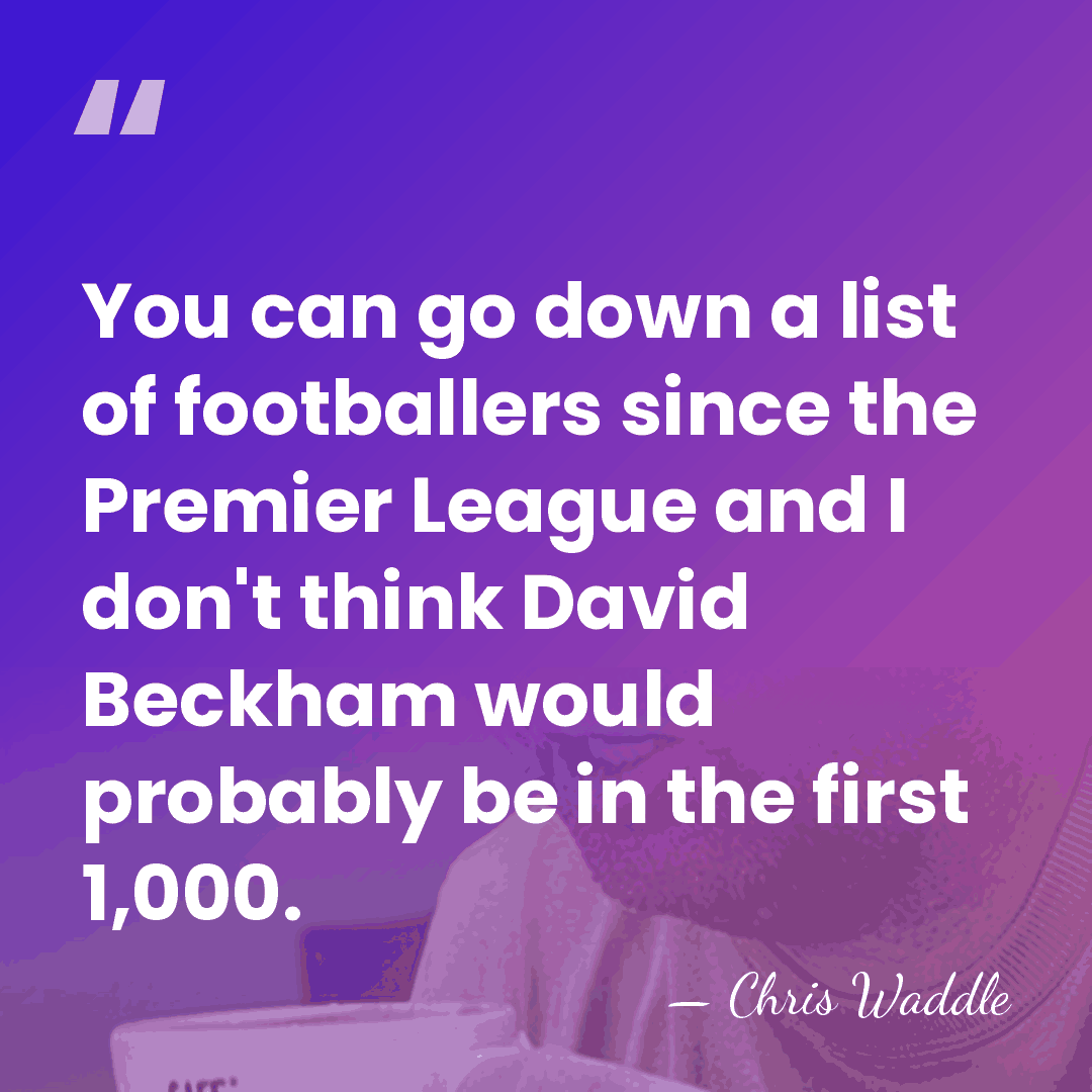 You can go down a list of footballers since the Premier League&hellip; - Chris Waddle