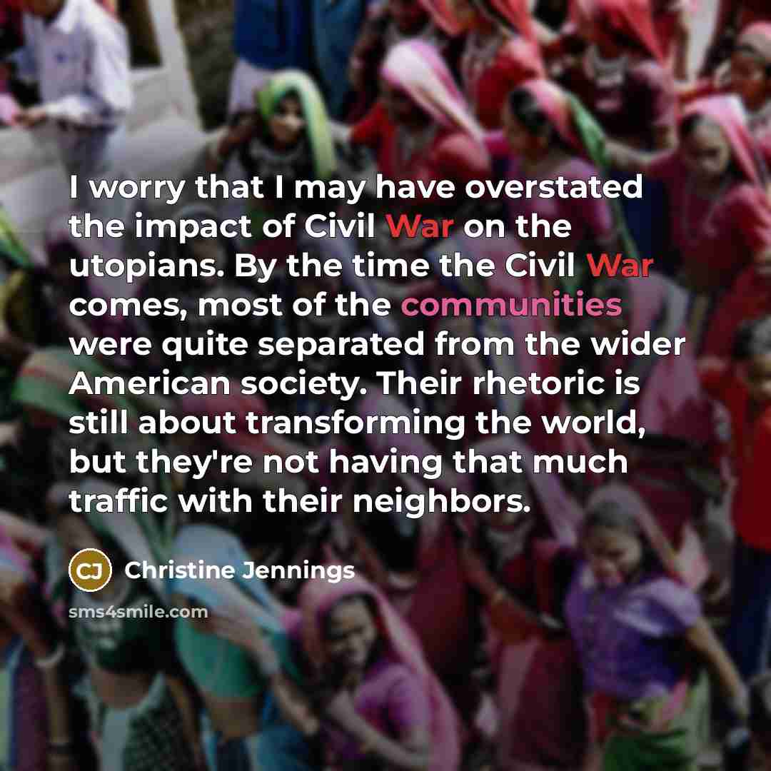 “I worry that I may have overstated the impact of…” quote by Christine Jennings
