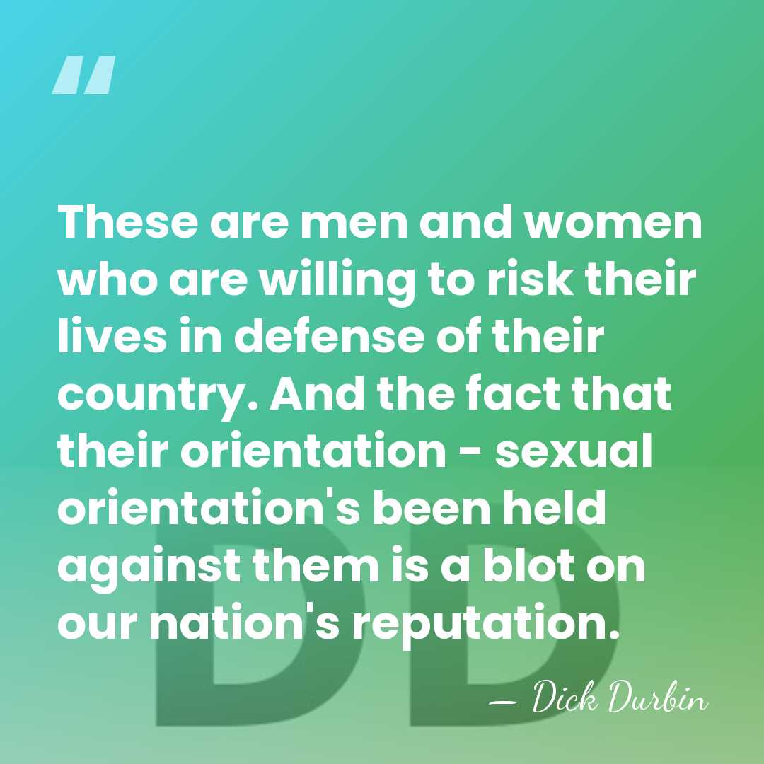 These are men and women who are willing to risk their lives&hellip; - Dick Durbin