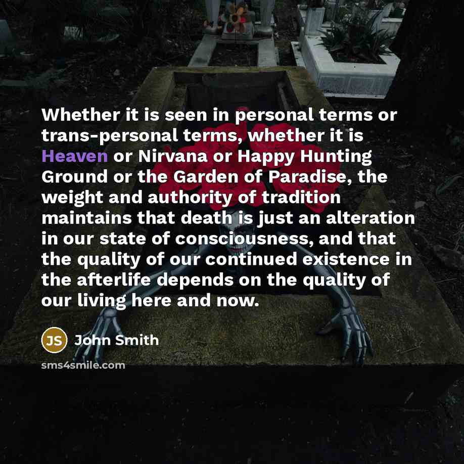 “Whether it is seen in personal terms or trans-personal terms,…” quote by John Smith