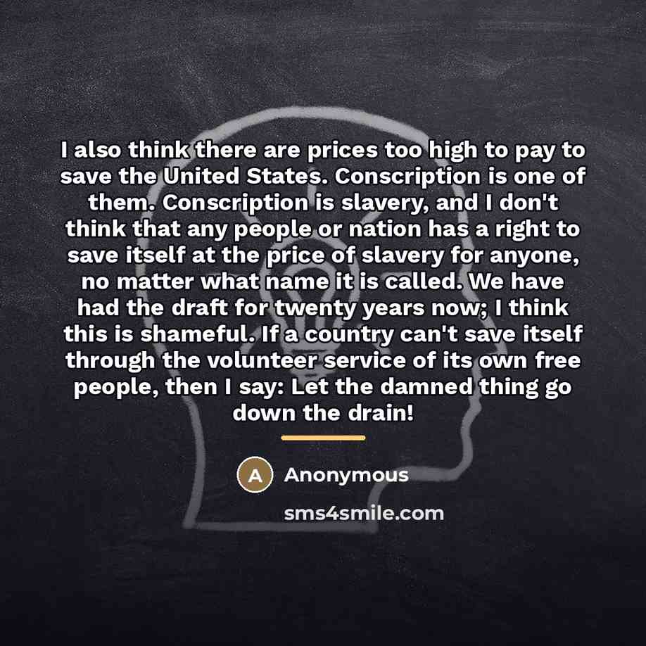 “I also think there are prices too high to pay…” quote by Anonymous
