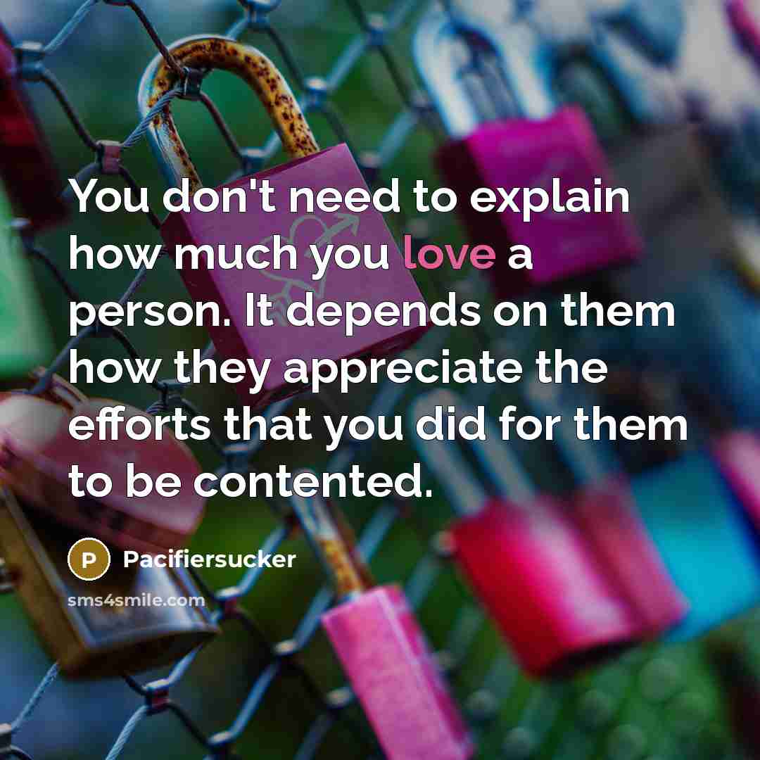 “You don't need to explain how much you love a…” quote by Pacifiersucker