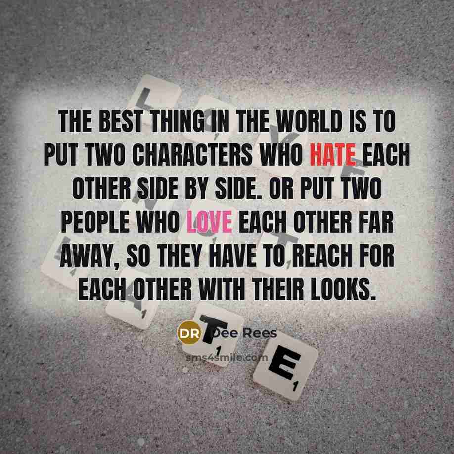 “The best thing in the world is to put two…” quote by Dee Rees