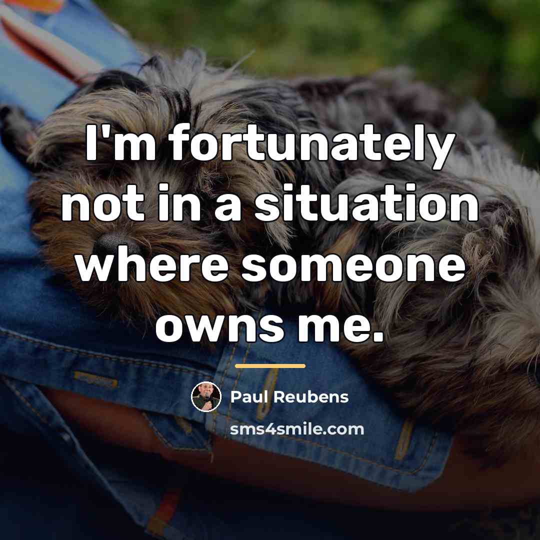 “I'm fortunately not in a situation where someone owns me.…” quote by Paul Reubens