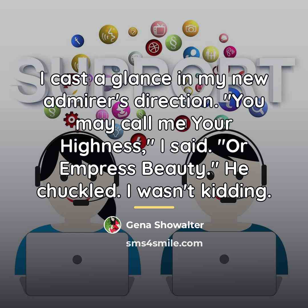 “I cast a glance in my new admirer's direction. "You…” quote by Gena Showalter