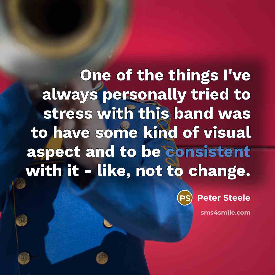 “One of the things I've always personally tried to stress…” quote by Peter Steele