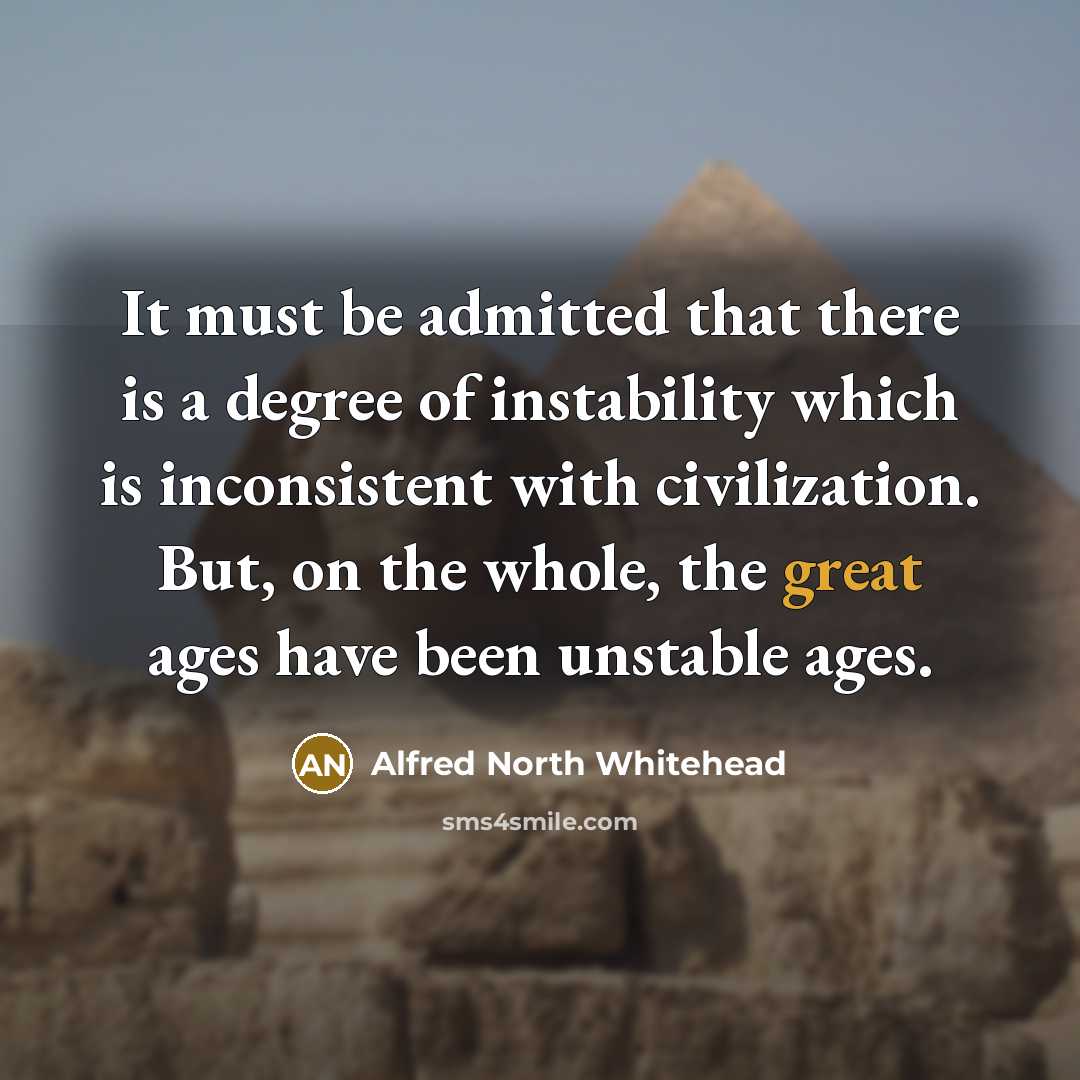 “It must be admitted that there is a degree of…” quote by Alfred North Whitehead