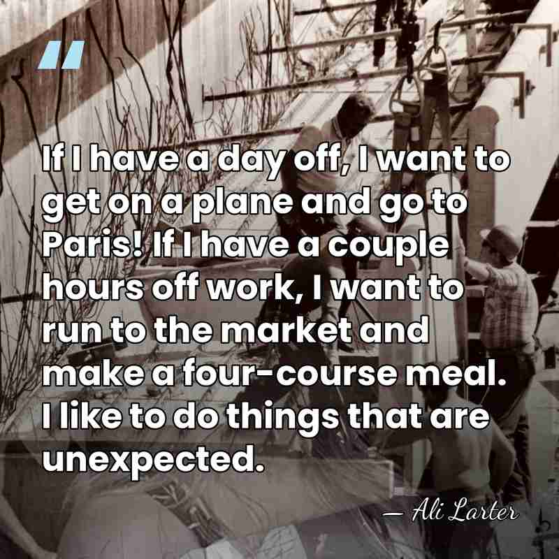 If I have a day off, I want to get on a&hellip; - Ali Larter