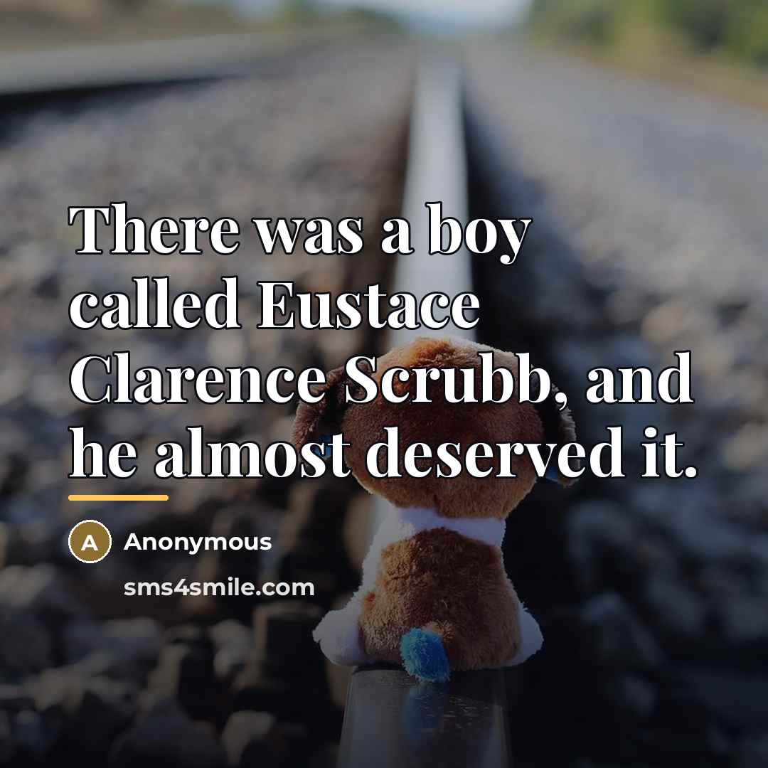 “There was a boy called Eustace Clarence Scrubb, and he…” quote by Anonymous