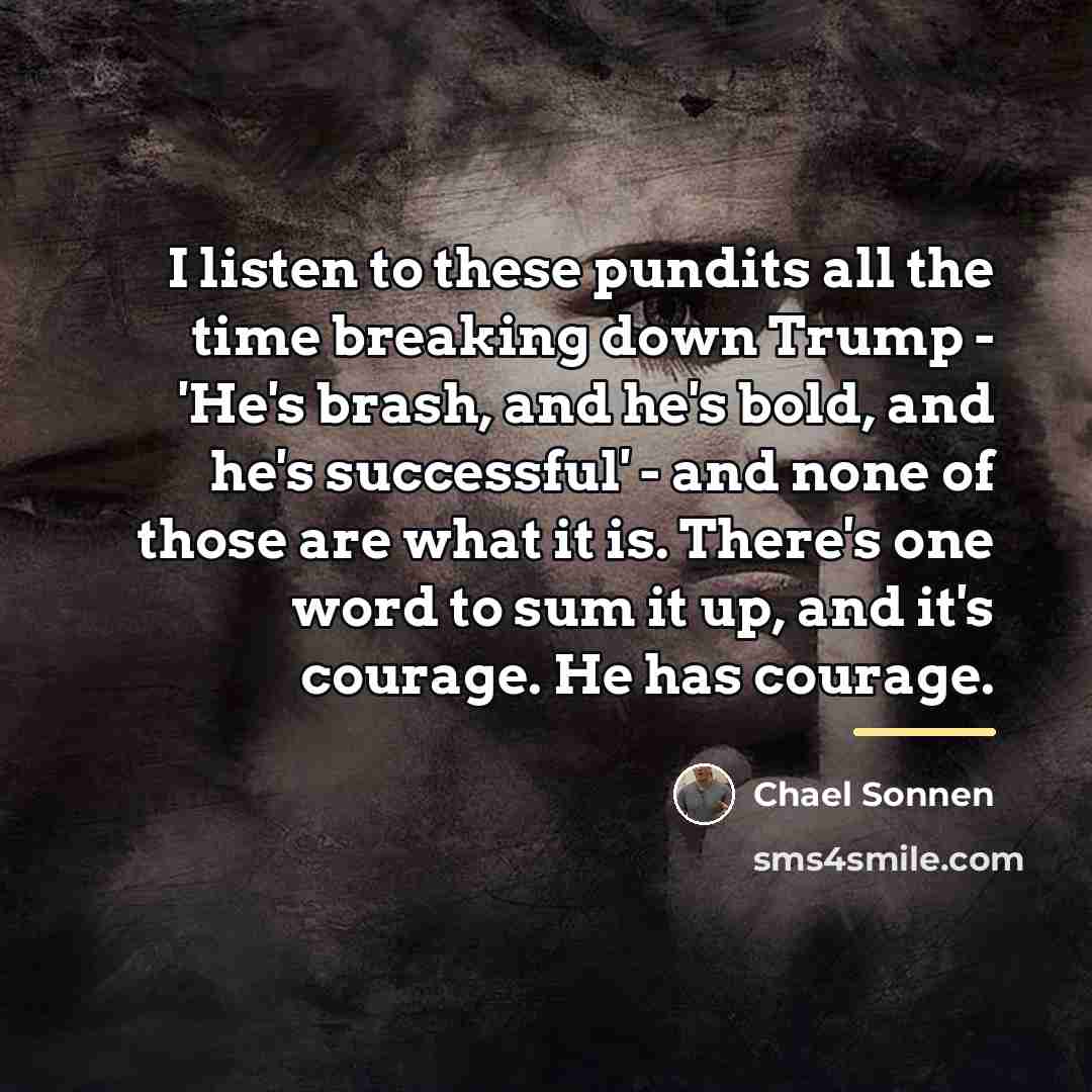 “I listen to these pundits all the time breaking down…” quote by Chael Sonnen