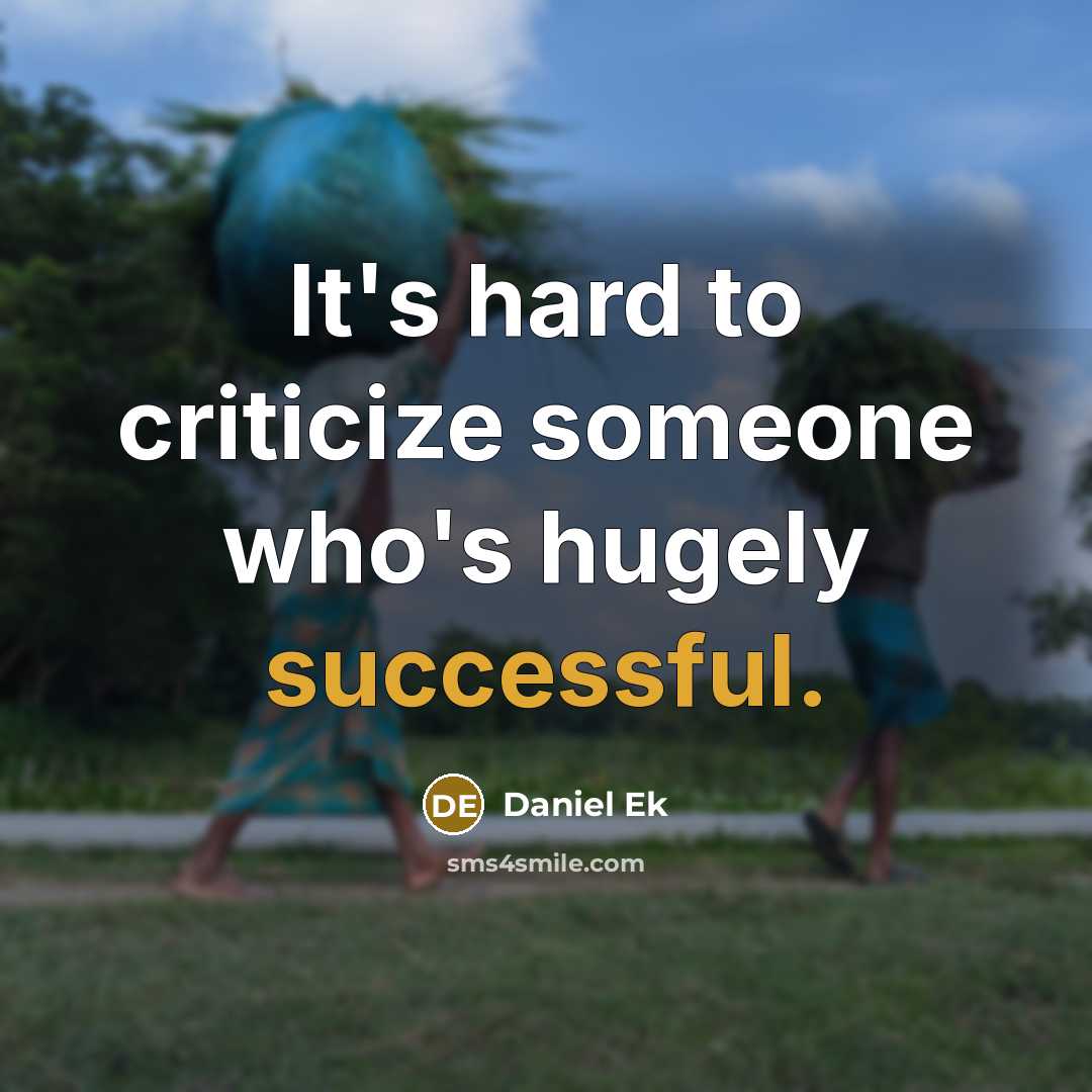 “It's hard to criticize someone who's hugely successful.…” quote by Daniel Ek