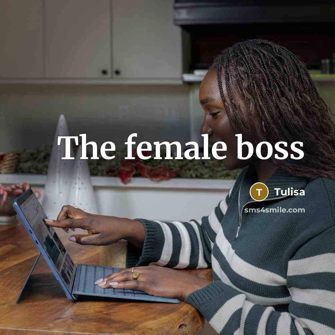 “The female boss…” quote by Tulisa