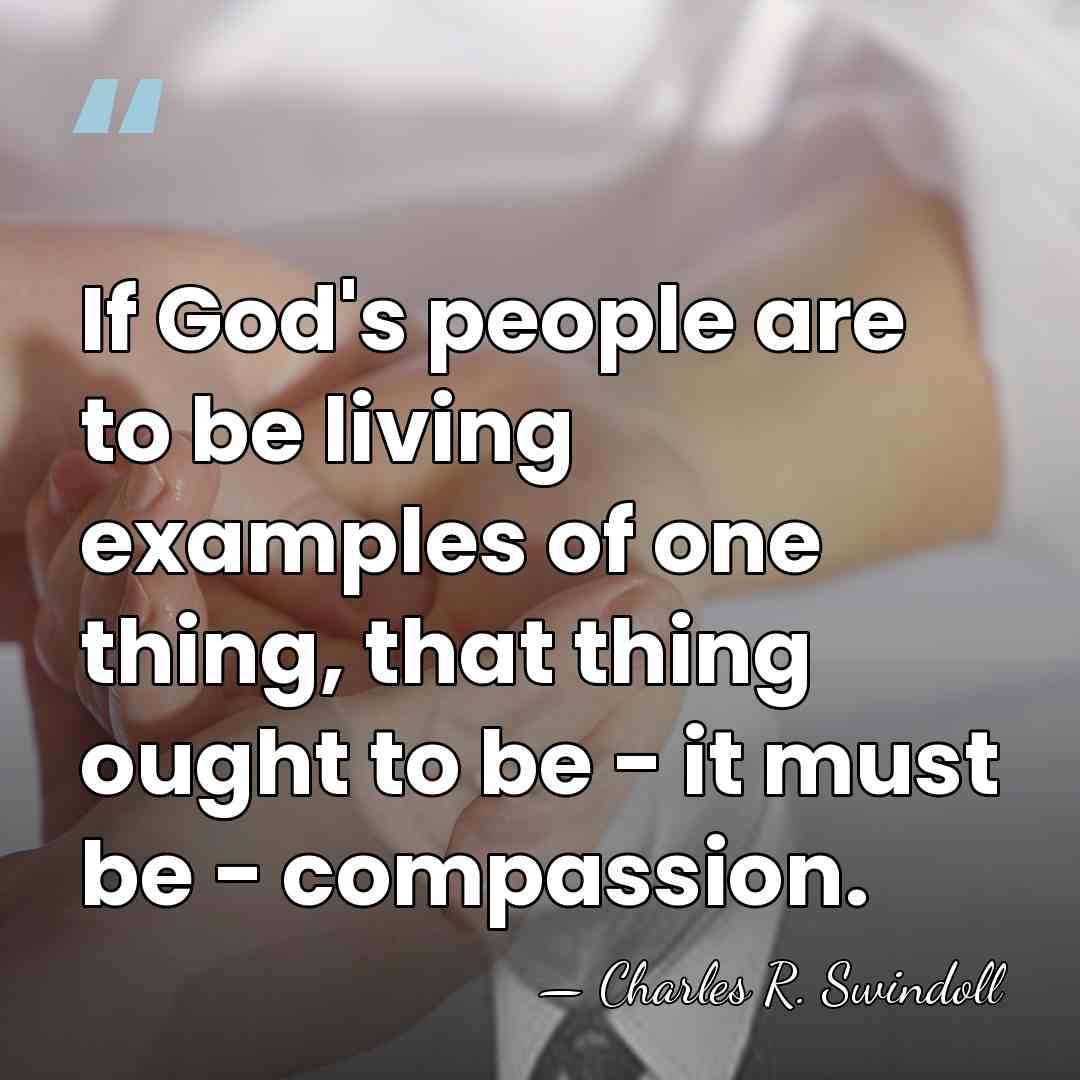 If God's people are to be living examples of one thing, that&hellip; - Charles R. Swindoll