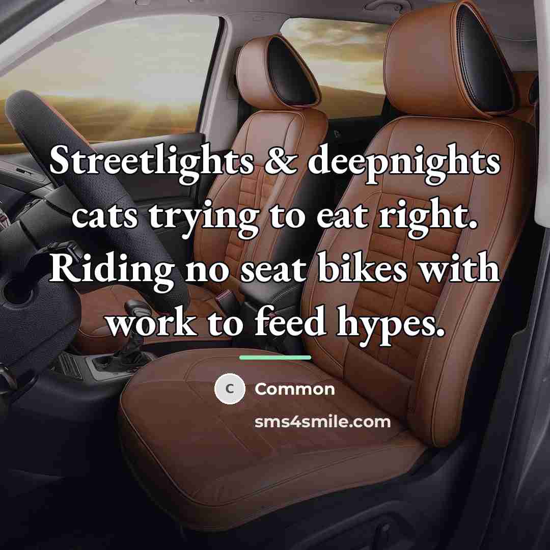 “Streetlights & deepnights cats trying to eat right. Riding no…” quote by Common