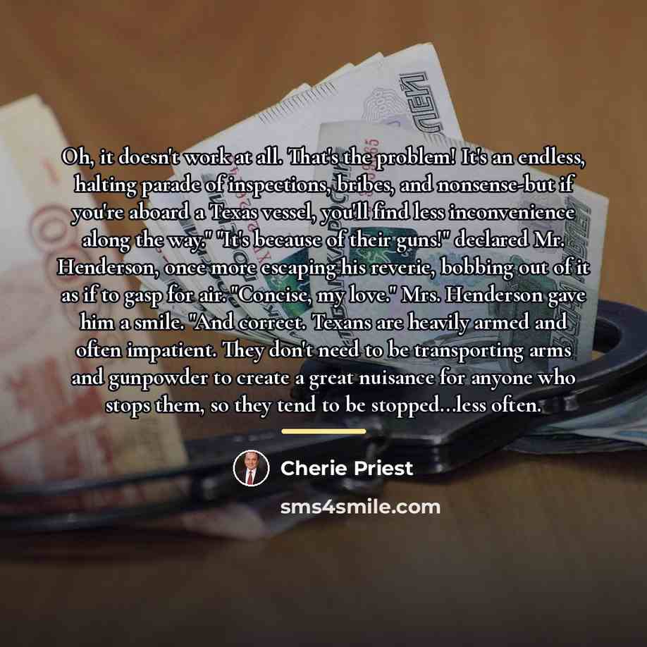 “Oh, it doesn't work at all. That's the problem! It's…” quote by Cherie Priest