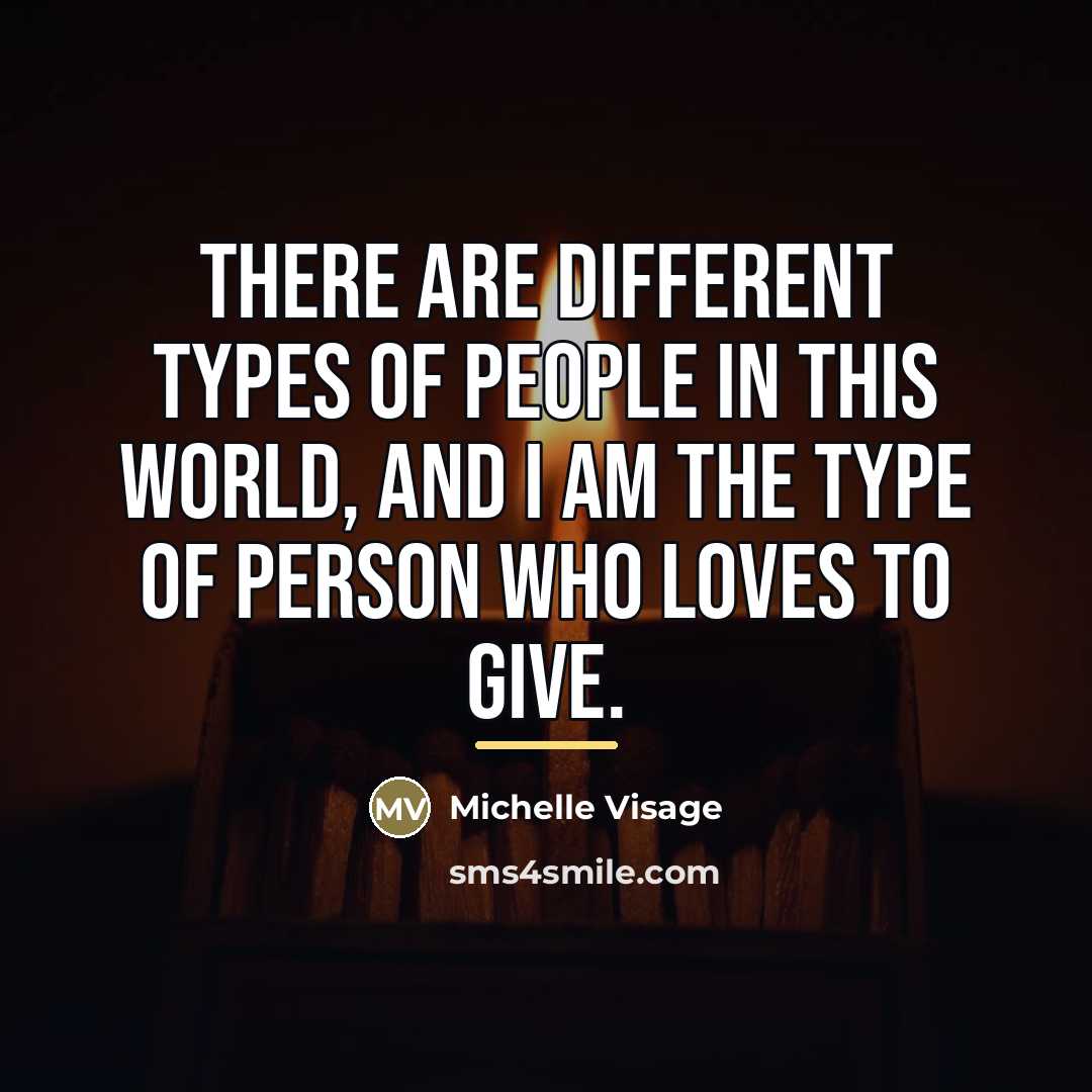 “There are different types of people in this world, and…” quote by Michelle Visage