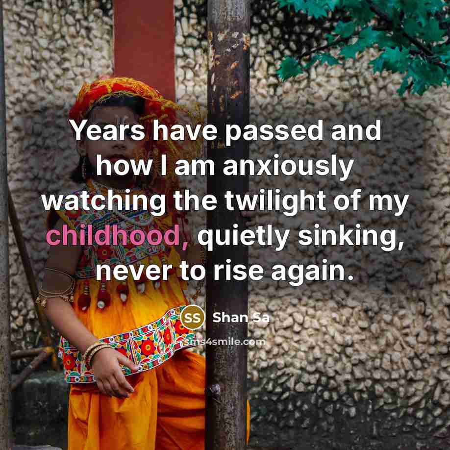 “Years have passed and how I am anxiously watching the…” quote by Shan Sa