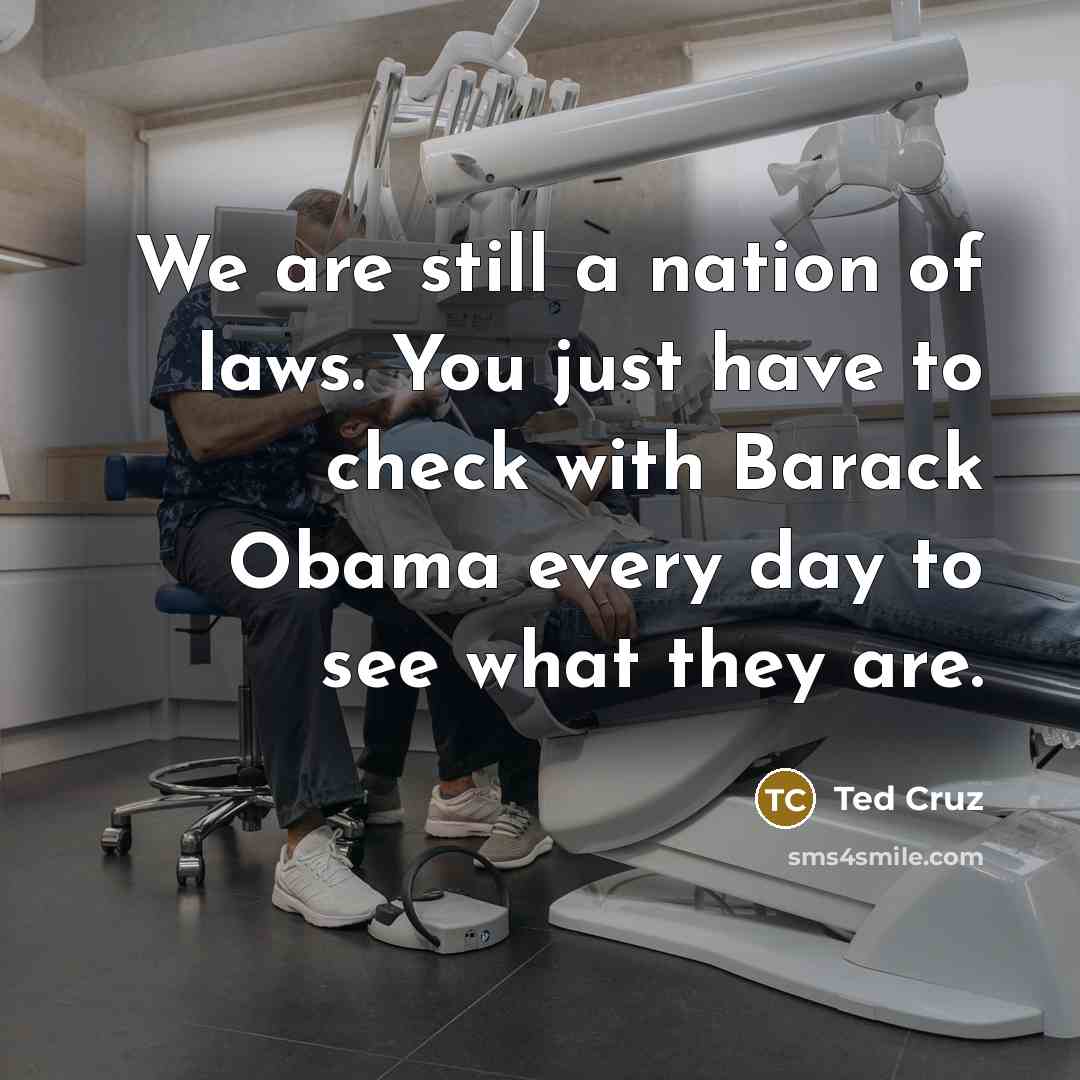 “We are still a nation of laws. You just have…” quote by Ted Cruz