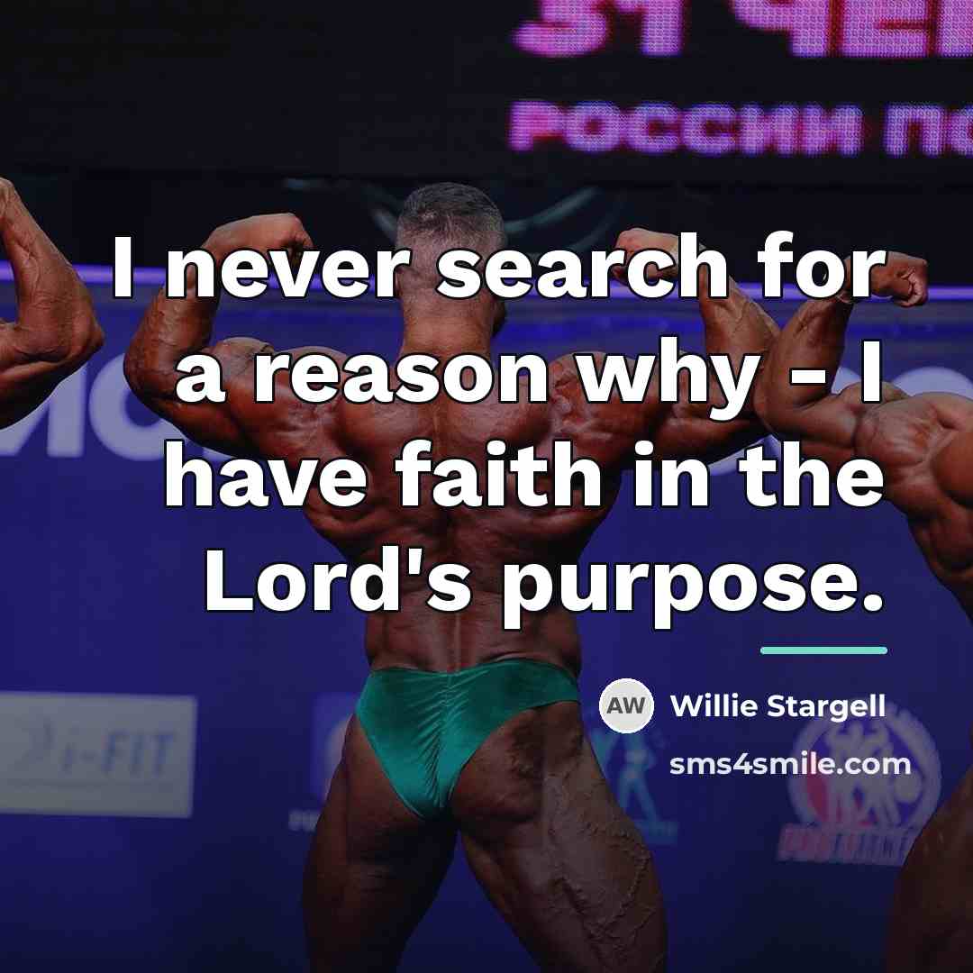 “I never search for a reason why - I have…” quote by Willie Stargell