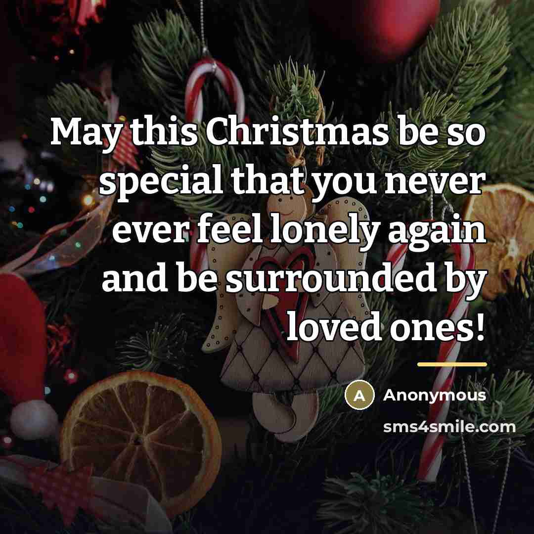 “May this Christmas be so special that you never ever…” quote by Anonymous