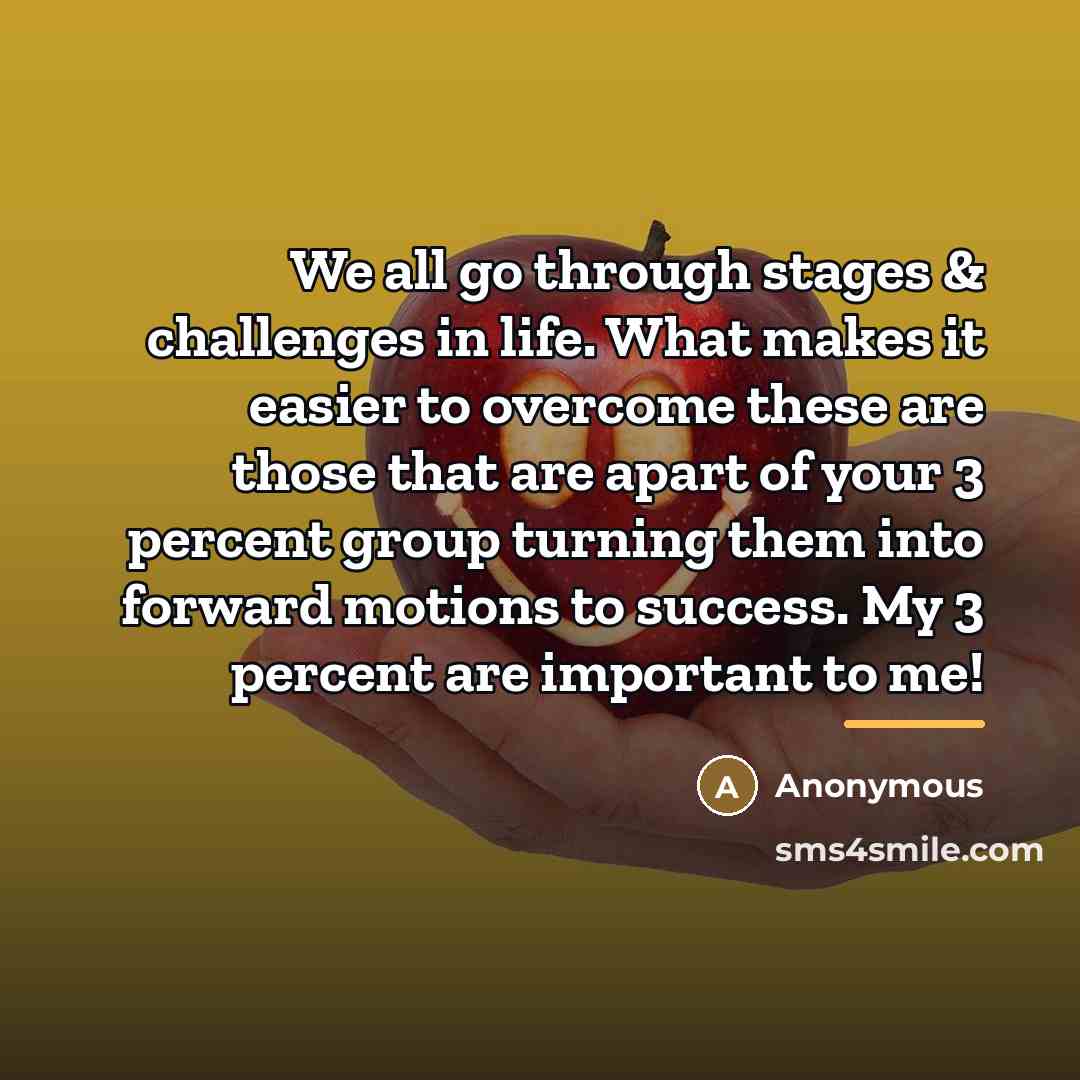 “We all go through stages & challenges in life. What…” quote by Anonymous