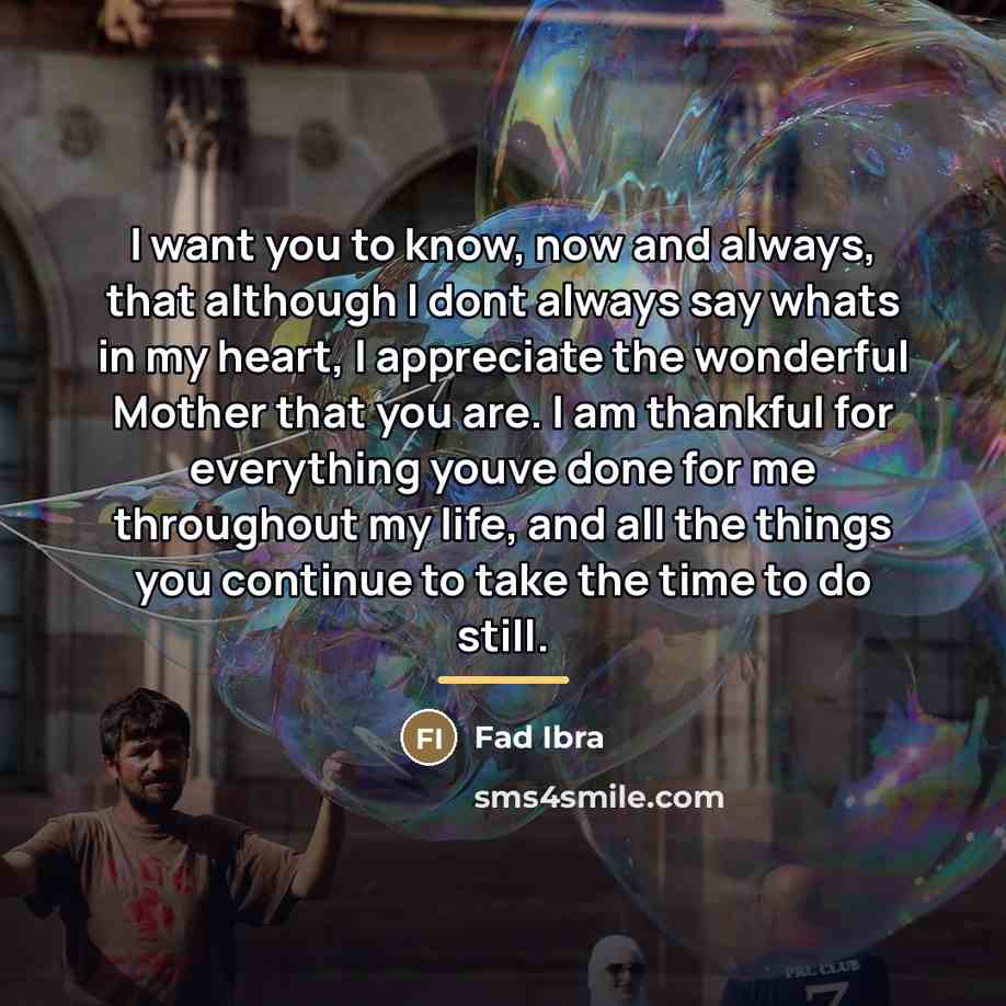 “I want you to know, now and always, that although…” quote by Fad Ibra
