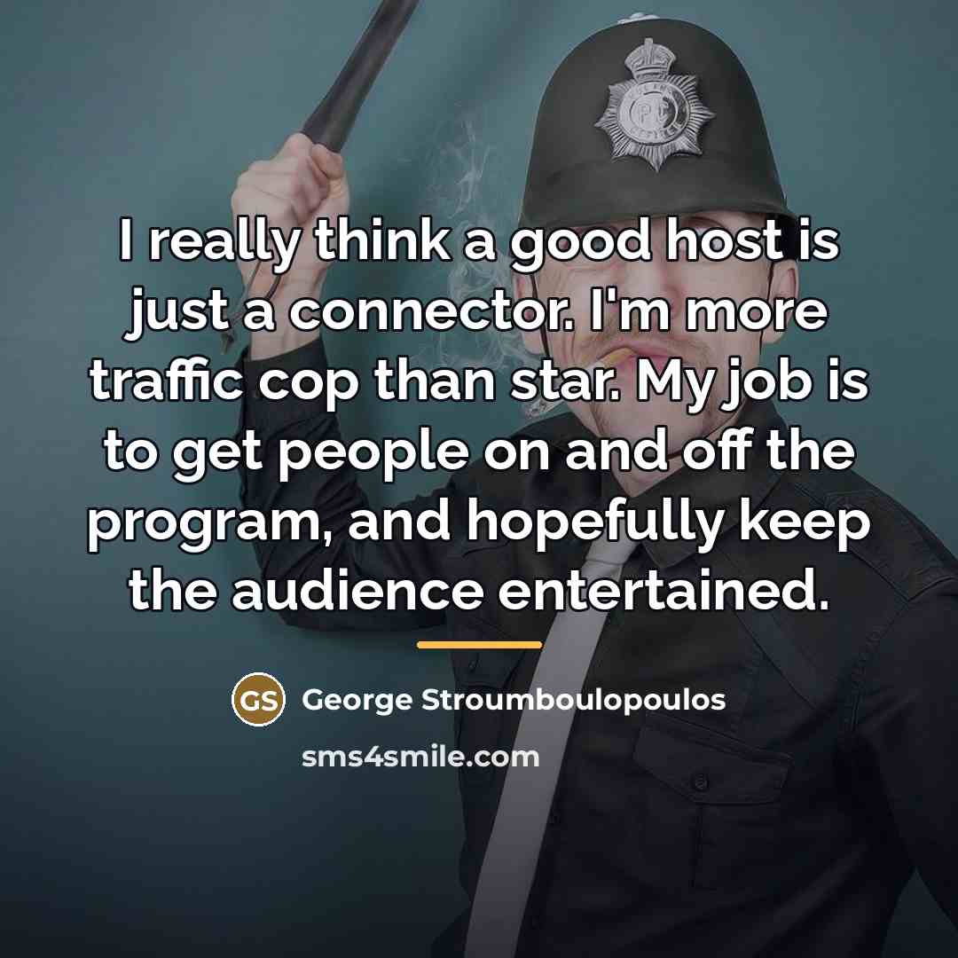“I really think a good host is just a connector.…” quote by George Stroumboulopoulos