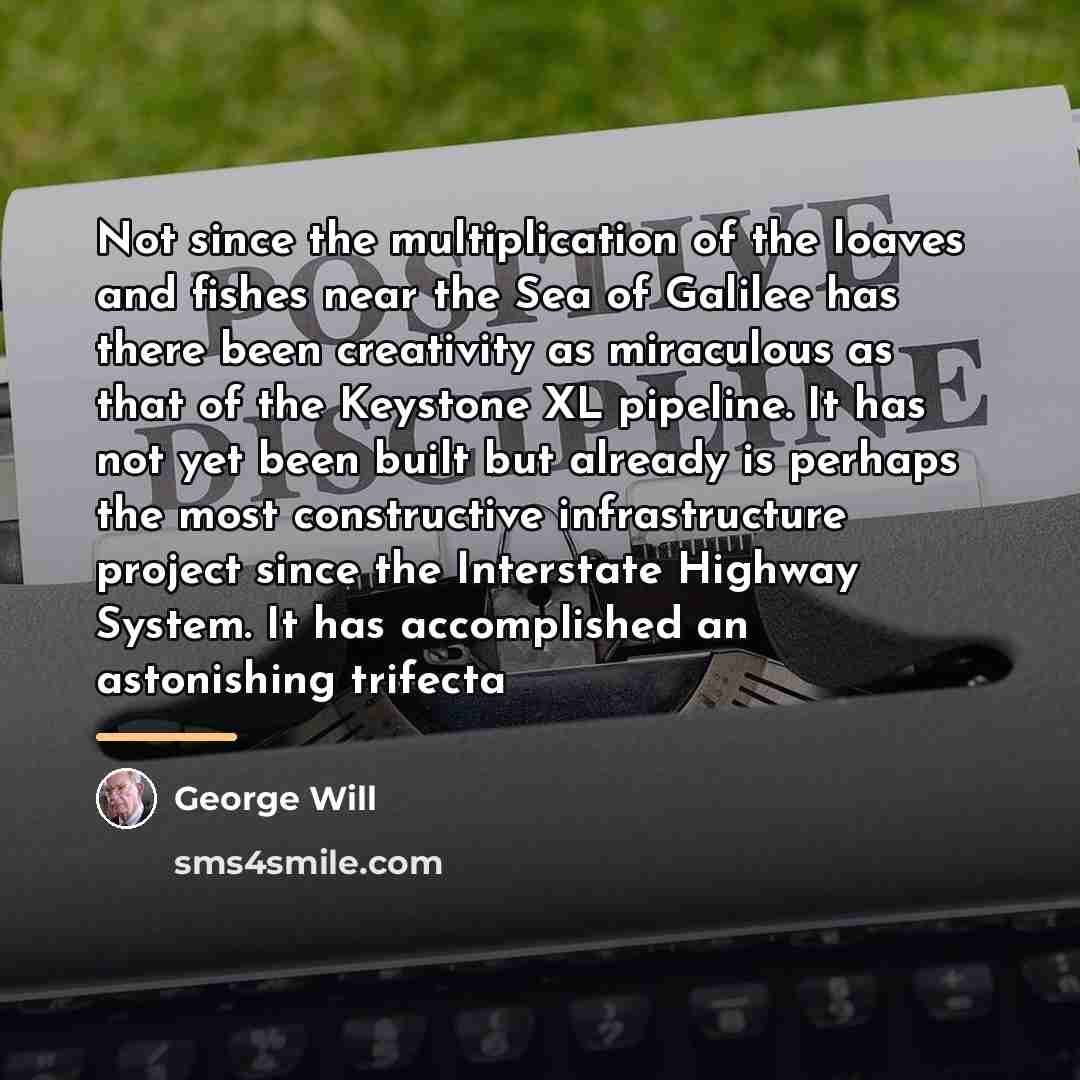 “Not since the multiplication of the loaves and fishes near…” quote by George Will