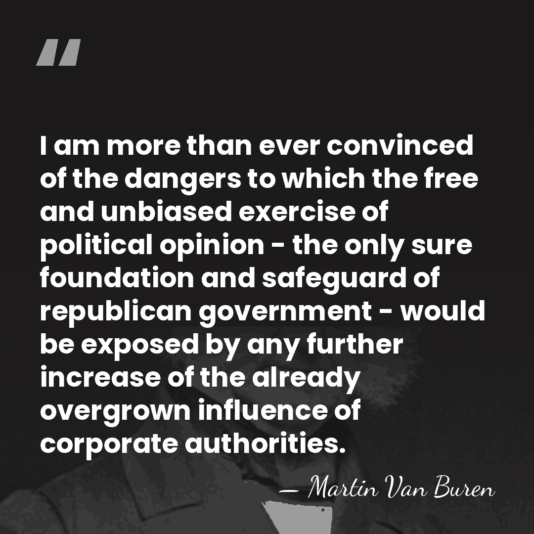I am more than ever convinced of the dangers to which the&hellip; - Martin Van Buren