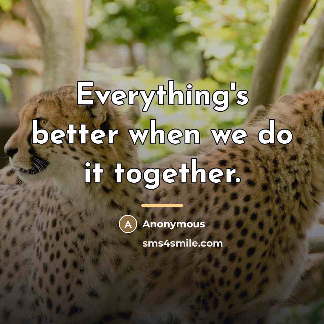 “Everything's better when we do it together.…” quote by Anonymous
