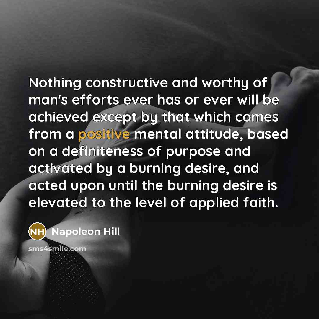 “Nothing constructive and worthy of man's efforts ever has or…” quote by Napoleon Hill
