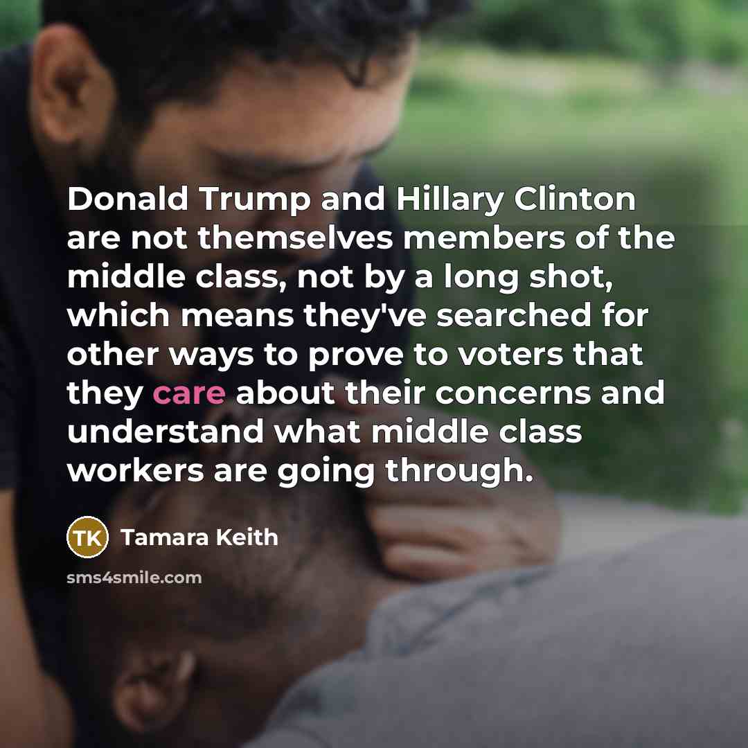 “Donald Trump and Hillary Clinton are not themselves members of…” quote by Tamara Keith