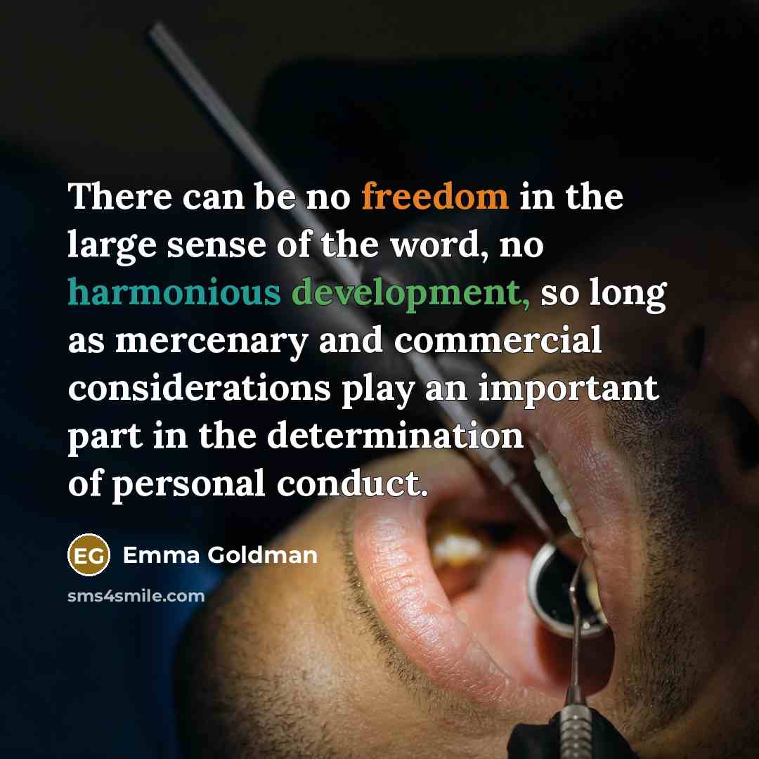 “There can be no freedom in the large sense of…” quote by Emma Goldman