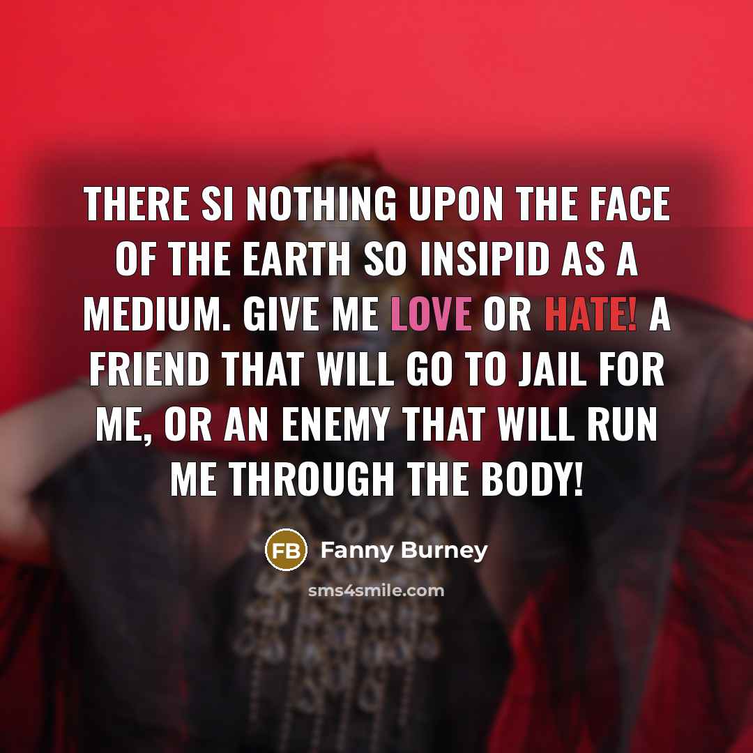 “There si nothing upon the face of the earth so…” quote by Fanny Burney