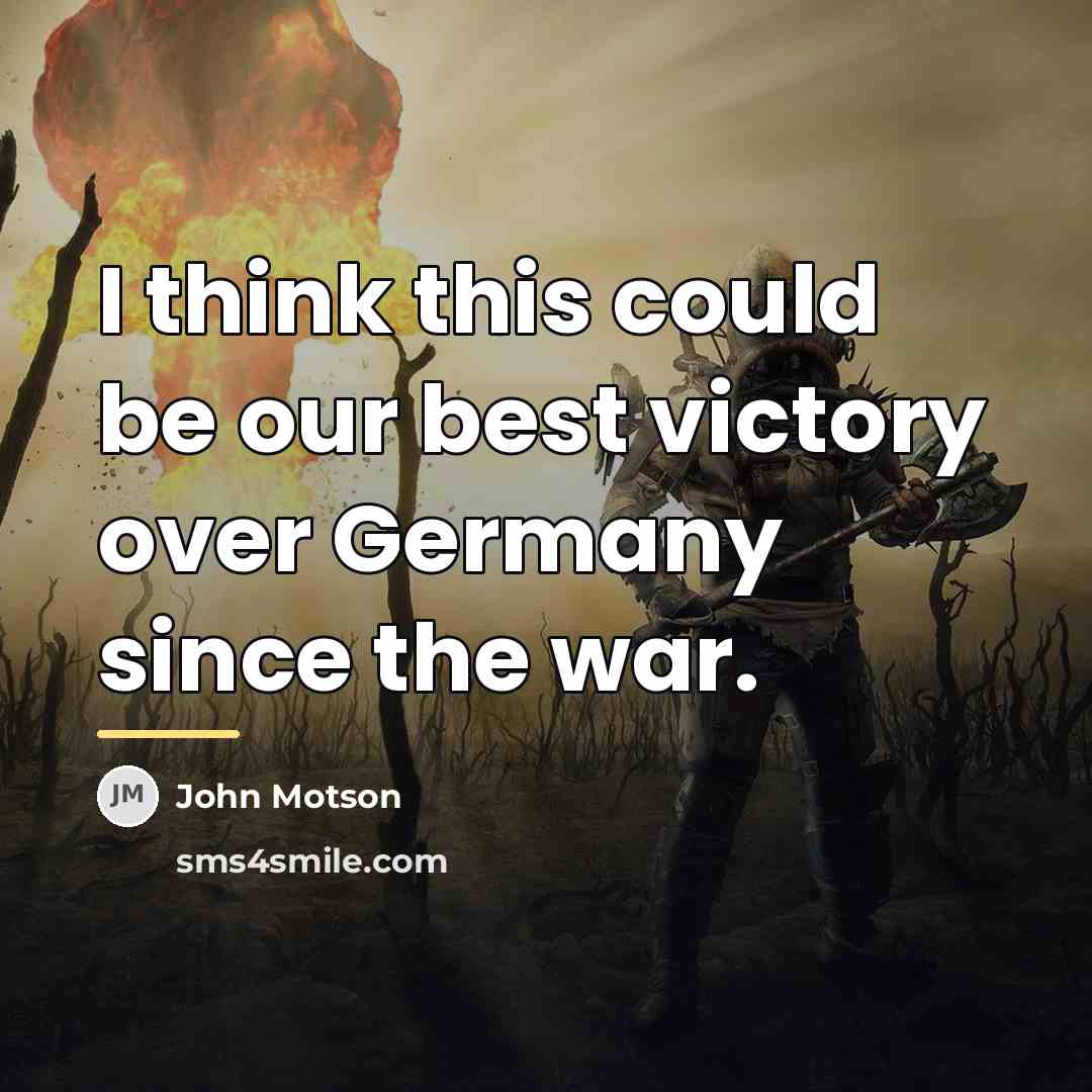 “I think this could be our best victory over Germany…” quote by John Motson