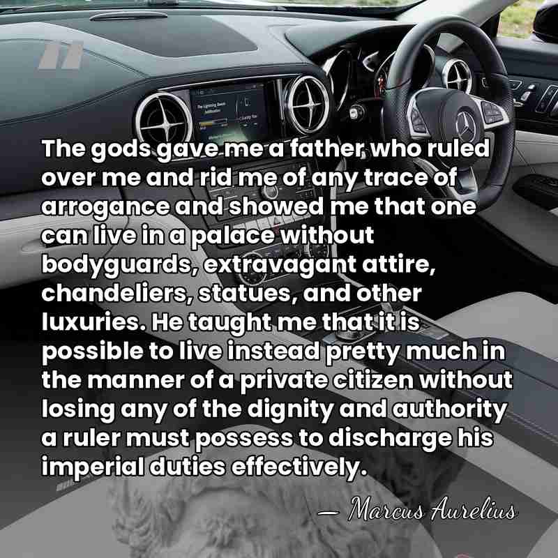 The gods gave me a father who ruled over me and rid&hellip; - Marcus Aurelius