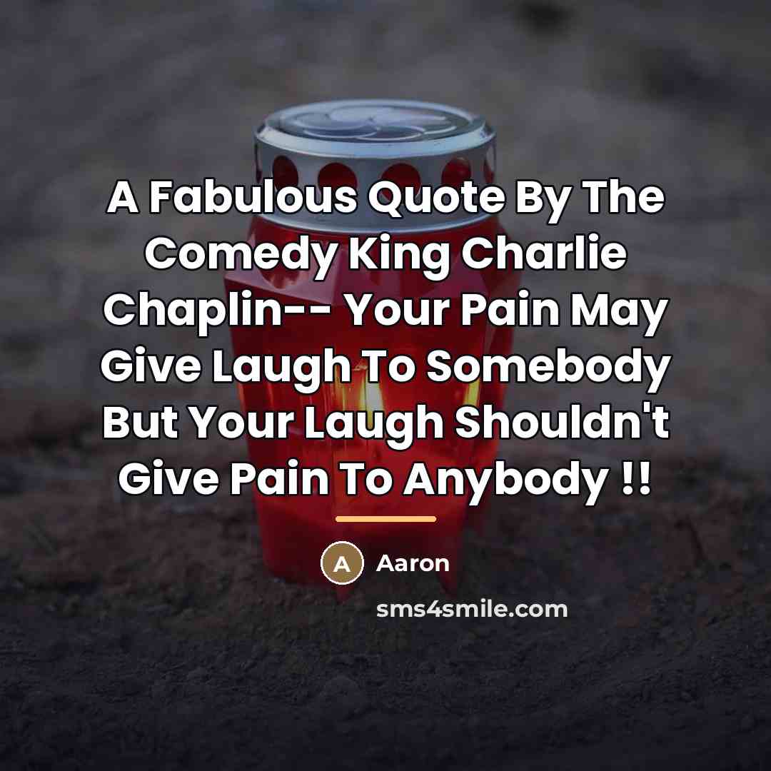 “A Fabulous Quote By The Comedy King Charlie Chaplin-- Your…” quote by AaRon