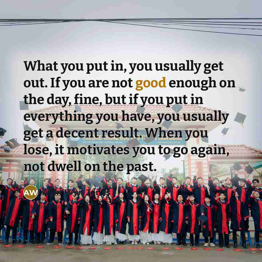 “What you put in, you usually get out. If you…” quote by Alun Wyn Jones