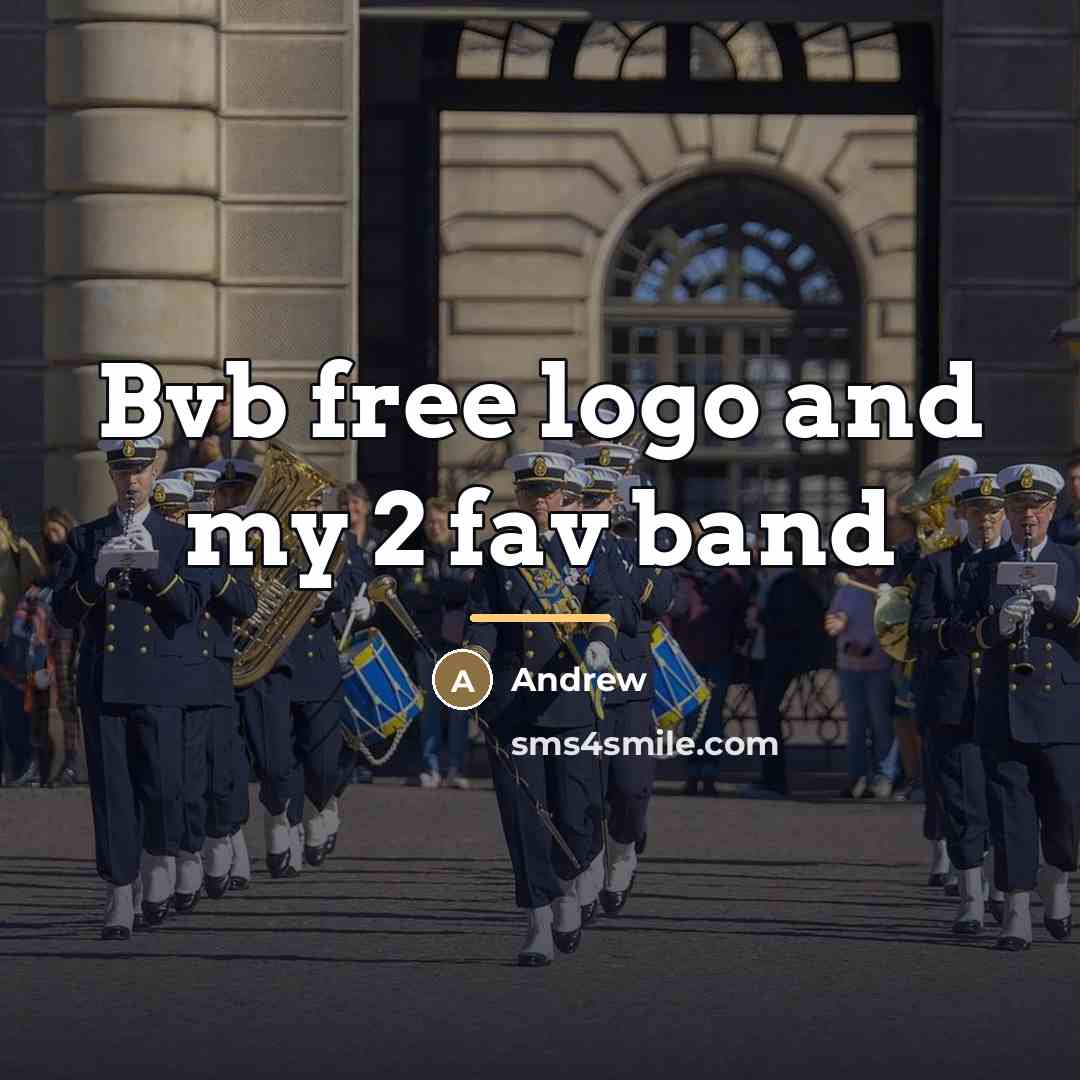 “Bvb free logo and my 2 fav band…” quote by Andrew