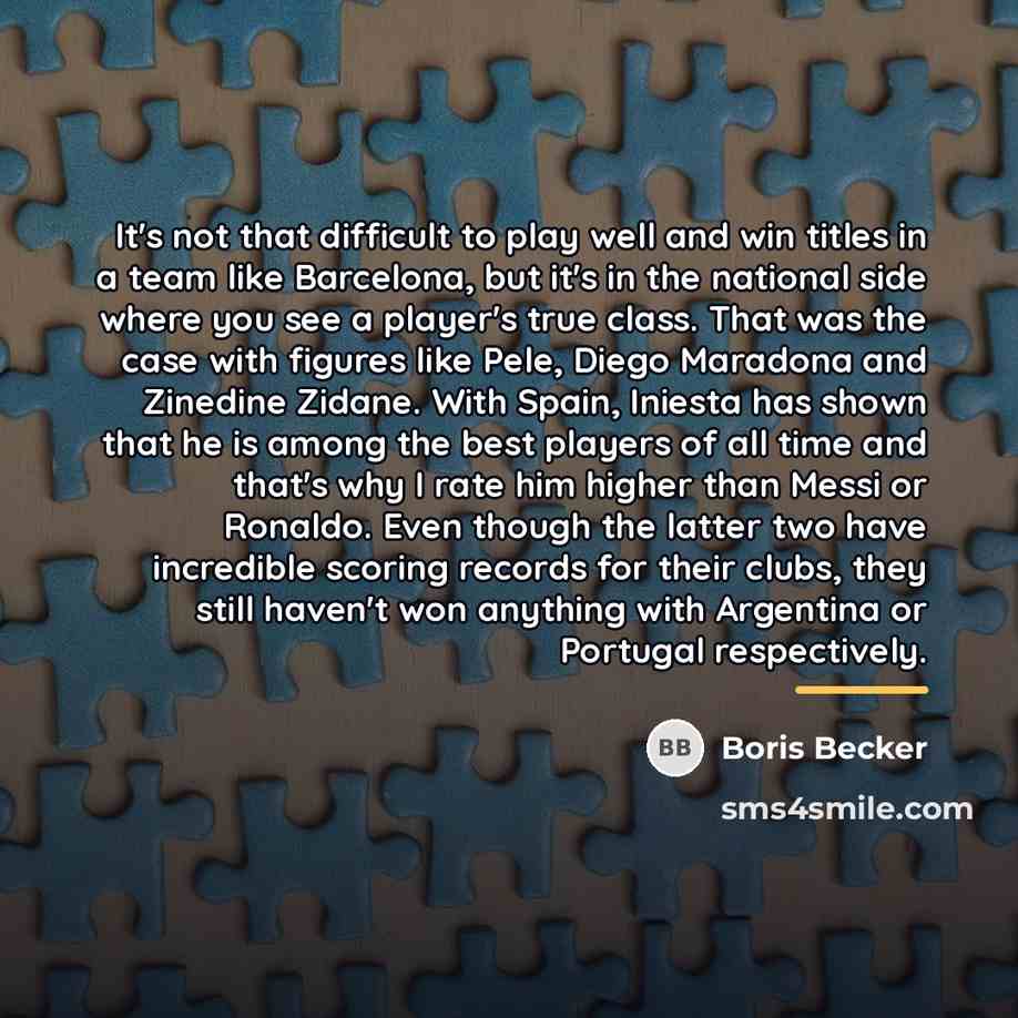 “It's not that difficult to play well and win titles…” quote by Boris Becker