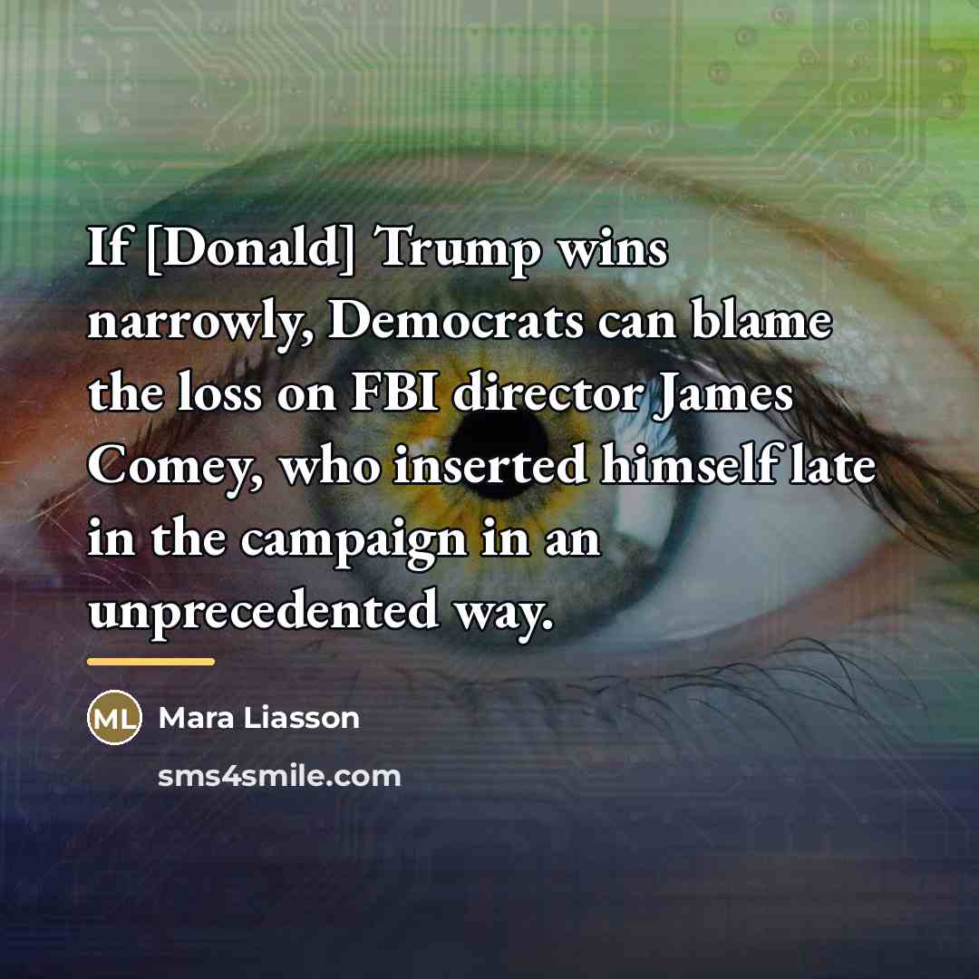 “If [Donald] Trump wins narrowly, Democrats can blame the loss…” quote by Mara Liasson