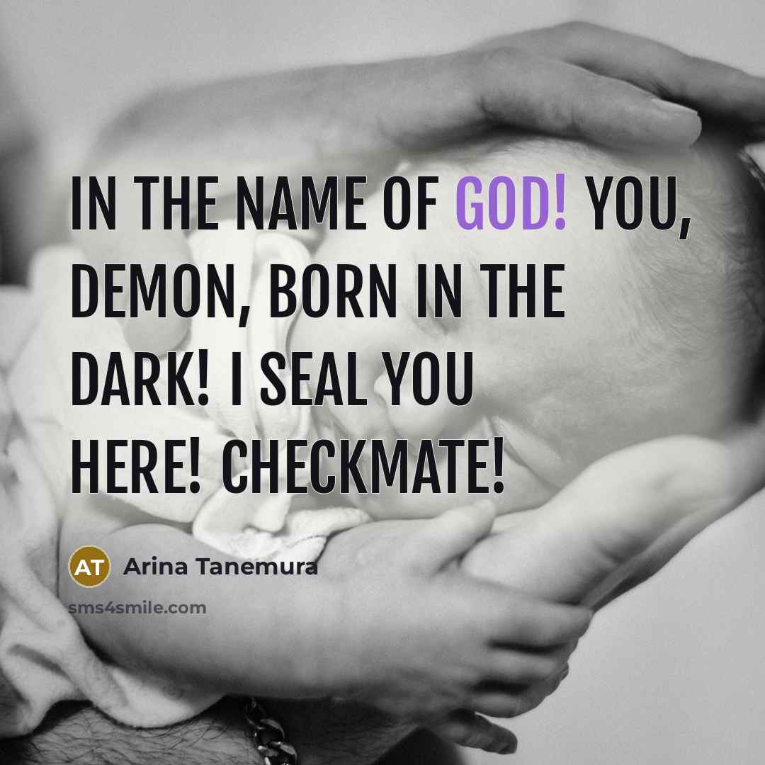 “In the name of God! You, demon, born in the…” quote by Arina Tanemura
