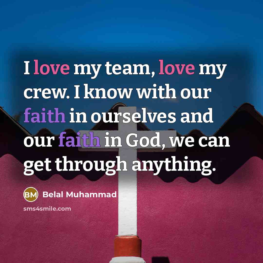 “I love my team, love my crew. I know with…” quote by Belal Muhammad