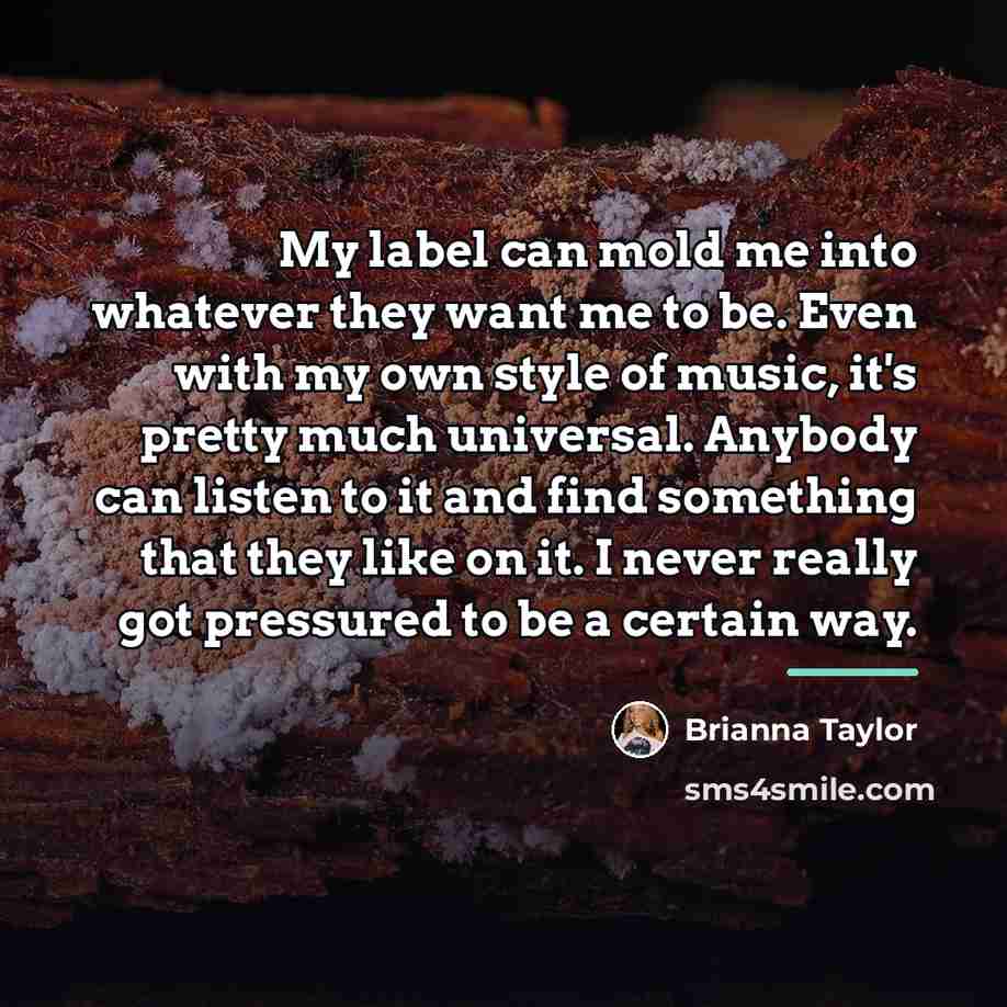 “My label can mold me into whatever they want me…” quote by Brianna Taylor
