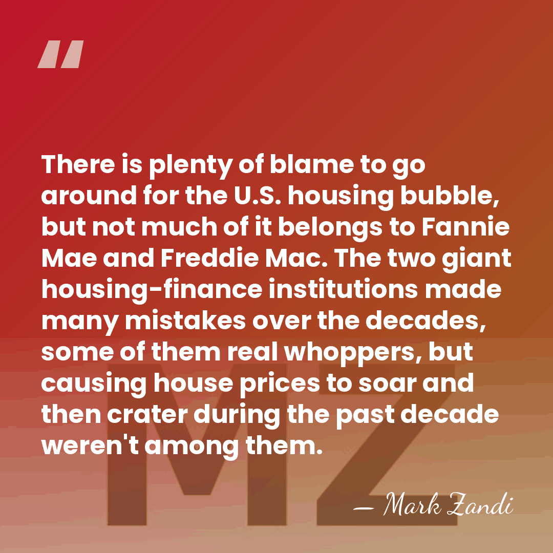 There is plenty of blame to go around for the U.S. housing&hellip; - Mark Zandi