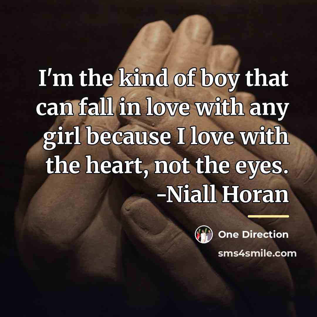 “I'm the kind of boy that can fall in love…” quote by One Direction