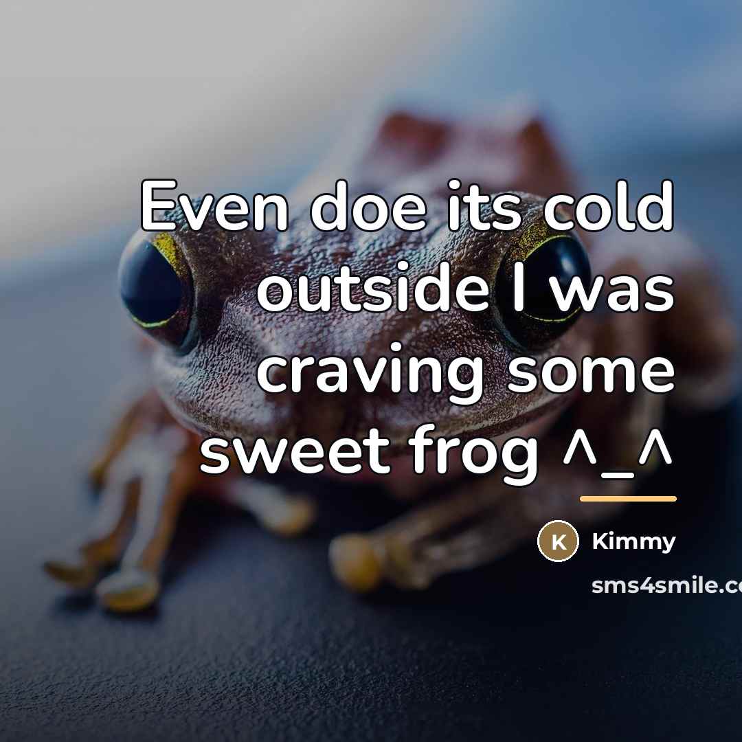 “Even doe its cold outside I was craving some sweet…” quote by Kimmy