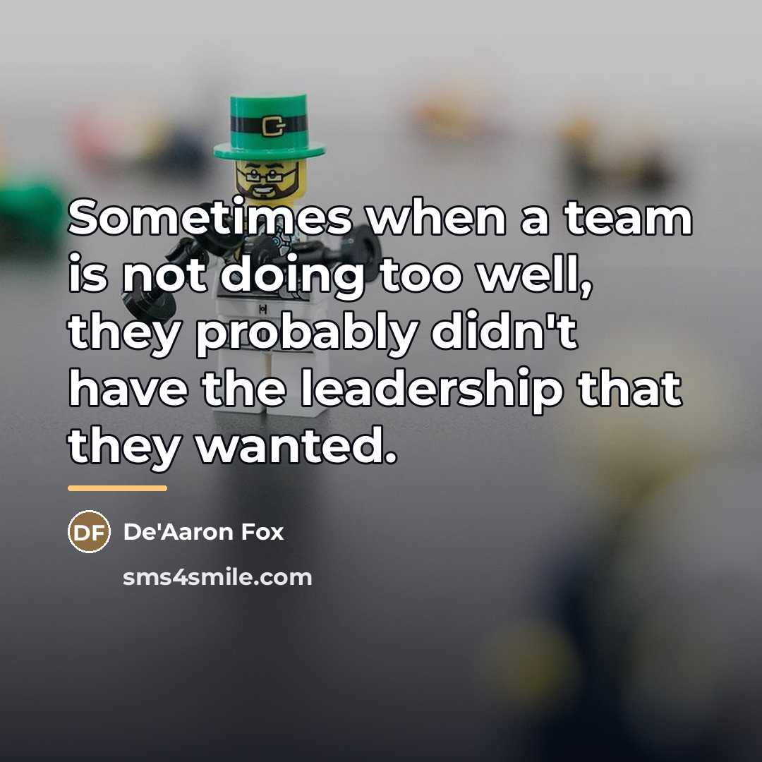 “Sometimes when a team is not doing too well, they…” quote by De'Aaron Fox